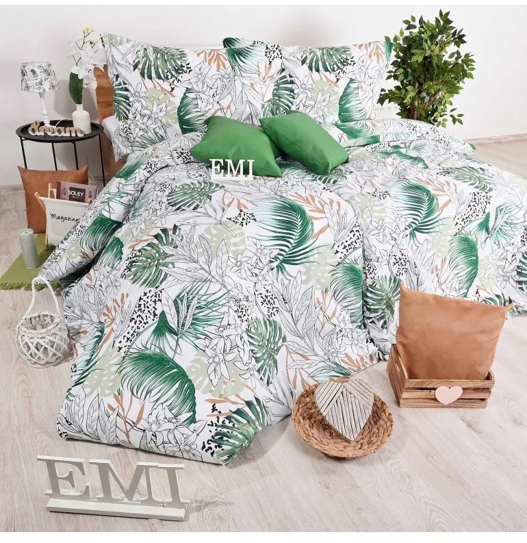 Obliečky bavlnené Botanic EMI, Obliečka na vankúš valec veľký