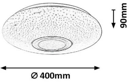 Rabalux 3509 - LED RGB Stmievateľné stropné svietidlo RODION LED/24W/230V + diaľkový ovládač