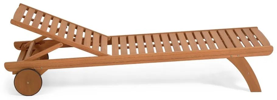 Záhradné ležadlo z eukalyptového dreva Kave Home Beila