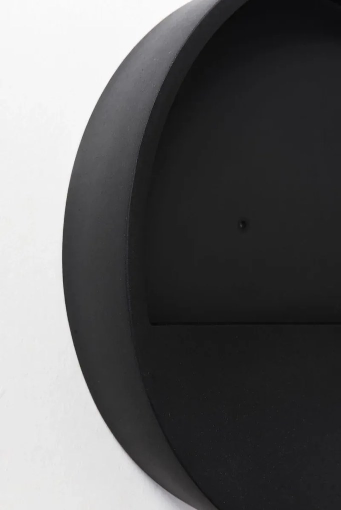 Květináč na stenu MURA, sklolaminát, Ø 50 cm, čierná