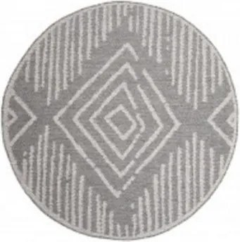 Koberec ARRUBA 4902 sivý kruh