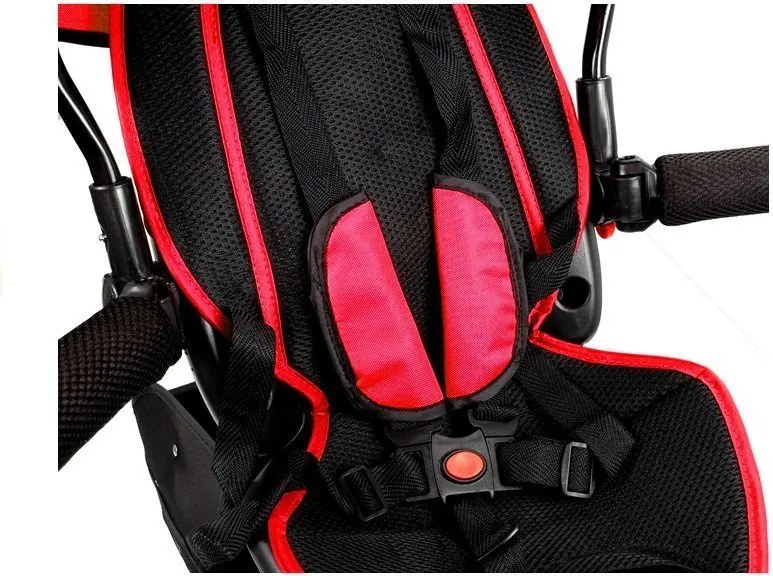 LEAN Toys Trojkolka PRO500 červená - ČIERNY RÁM