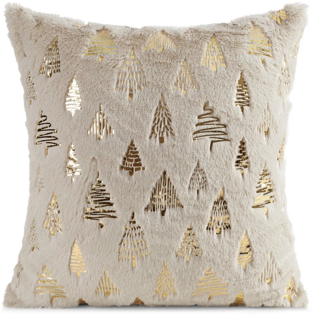 CHLPATÁ VIANOČNÁ DEKORAČNÁ OBLIEČKA NA VANKÚŠ TREE1 45X45 CM VZOROVANÁ