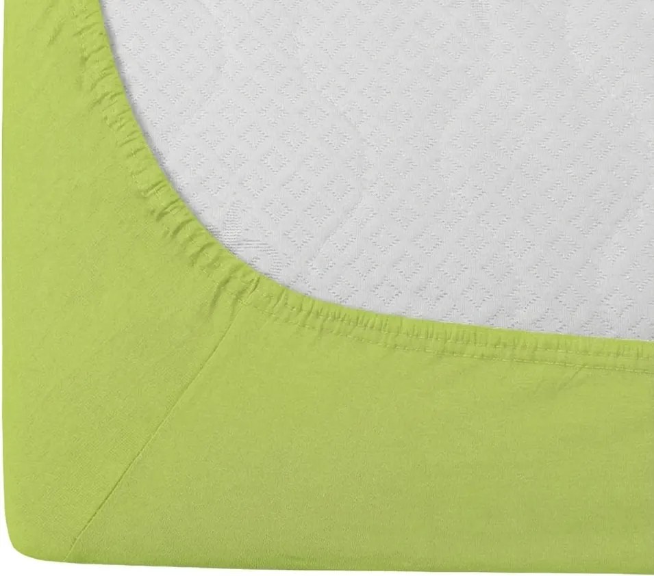 Jersey plachta BASIC svetlozelená 90 x 200 cm