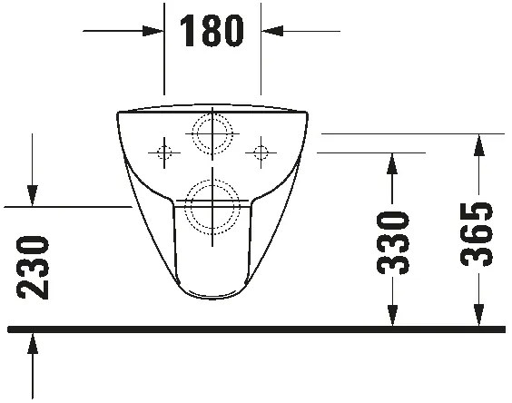 Duravit 25700920002 - Závesné bezokrajové WC D-CODE, keramika / lesklá biela