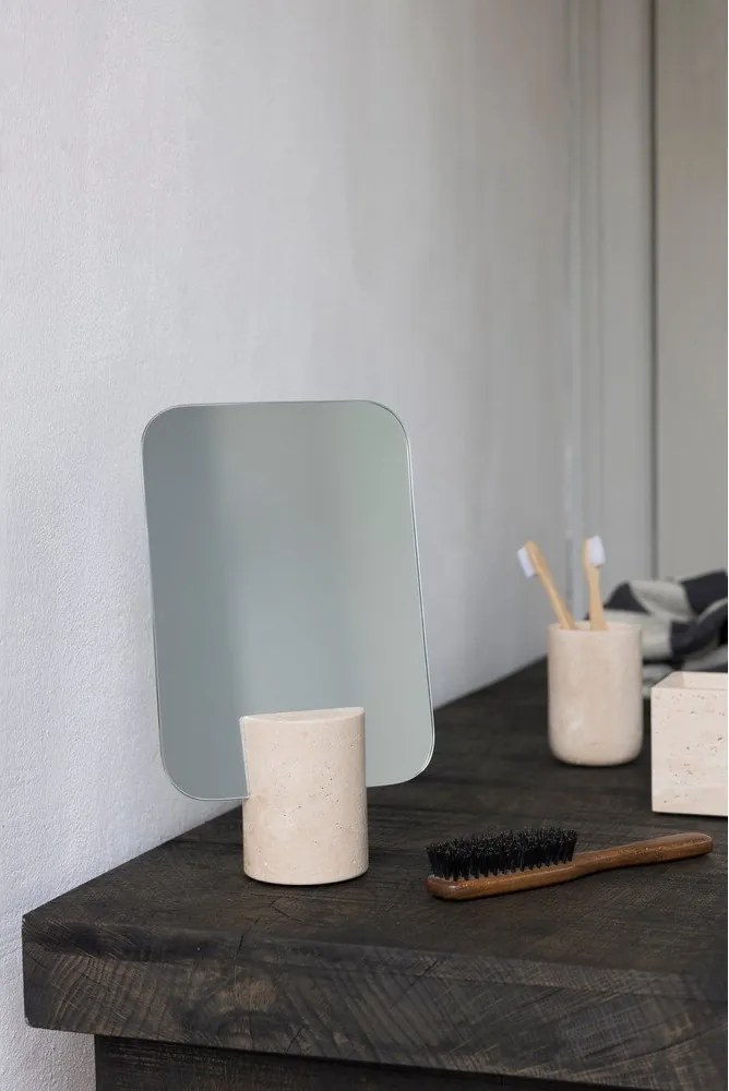 Kozmetické zrkadlo 18x30 cm Travertine – Mette Ditmer Denmark