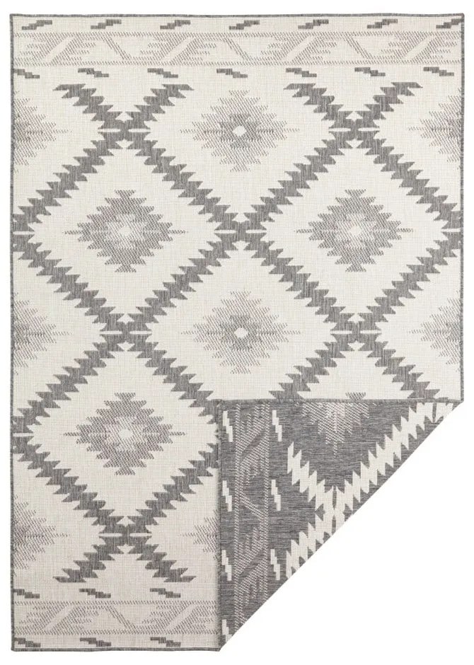 Sivo-krémový vonkajší koberec NORTHRUGS Malibu, 290 x 200 cm