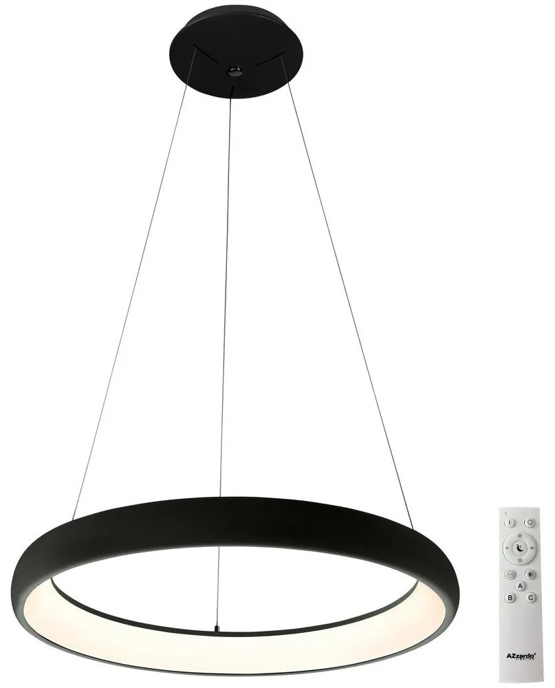 Azzardo Azzardo AZ5066 - LED Stmievateľný luster na lanku ANTONIO LED/80W/230V čierna + DO AZ5066