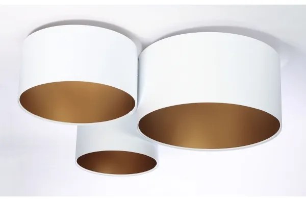 Stropné svietidlo SPACE 3xE27/60W/230V biela/zlatá