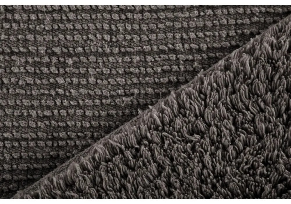 Sivá bavlnená kúpeľňová predložka Tiseco Home Studio Luca, 60 x 100 cm