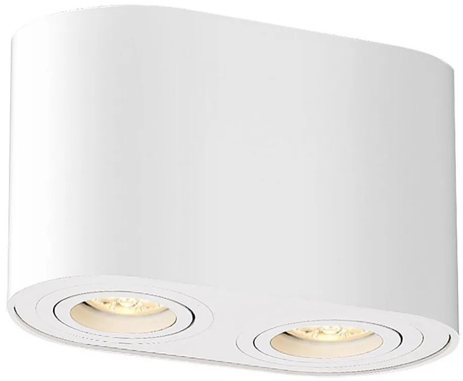 Rabalux 2052 - Bodové svietidlo KOBALD 2xGU10/42W/230V biela