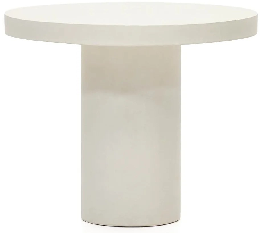 Betónový okrúhly záhradný jedálenský stôl ø 90 cm Aiguablava – Kave Home