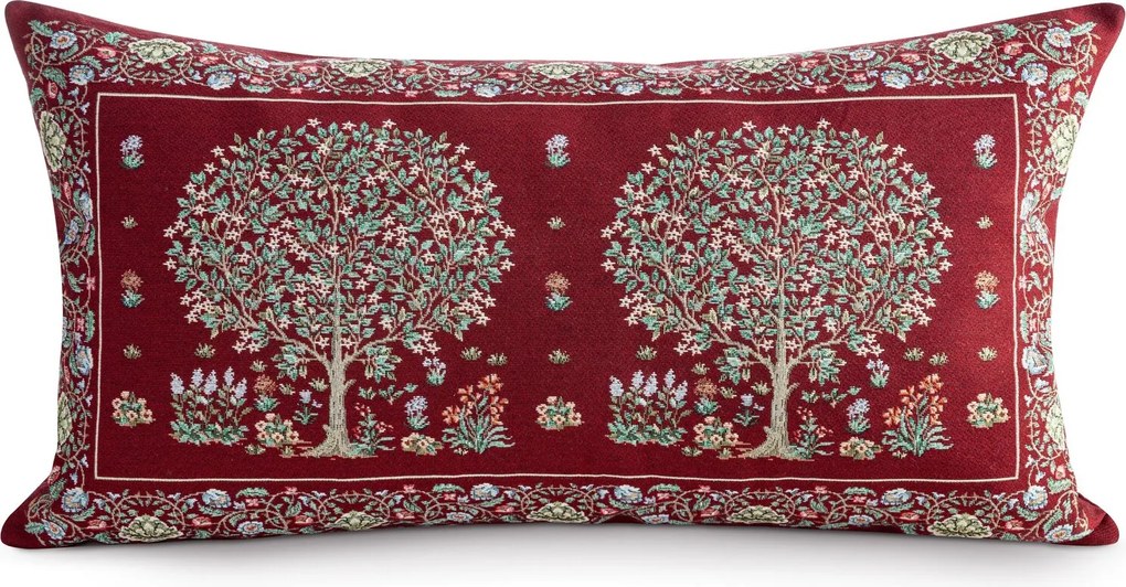 GOBELÍNOVÁ DEKORAČNÁ OBLIEČKA NA VANKÚŠ FESTIVE VERDE1 40X70 CM VZOROVANÁ