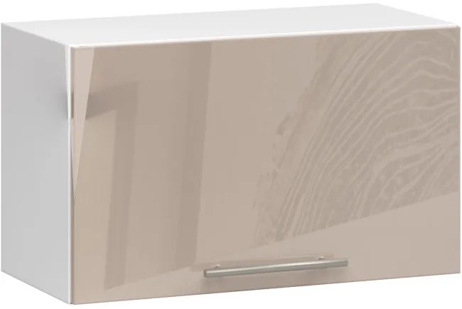 Horná kuchynská skrinka OLIWIA W60OK biela / cappuccino, lesk