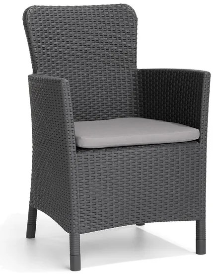 Keter Súprava záhradného nábytku Girona Miami (5-dielna súprava, antracitová) (100279481)