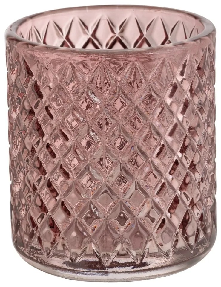 Tmavoružový sklenený téglik na zubné kefky Atessa – Wenko