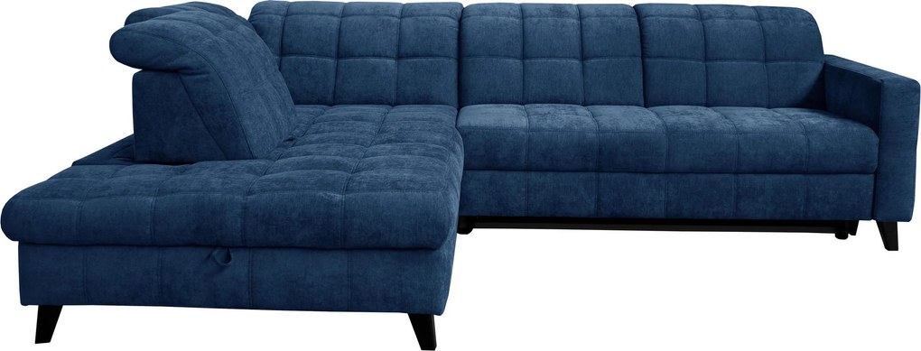 XXXLutz ROHOVÁ SEDAČKA, textil, modrá Xora - Sedačky - 002527008012