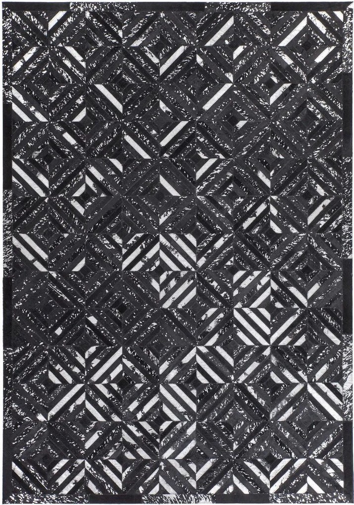 XXXLutz PLOCHO TKANÝ KOBEREC, 160/230 cm čierna, strieborná Novel - Online Only bytové doplnky - 005937072064