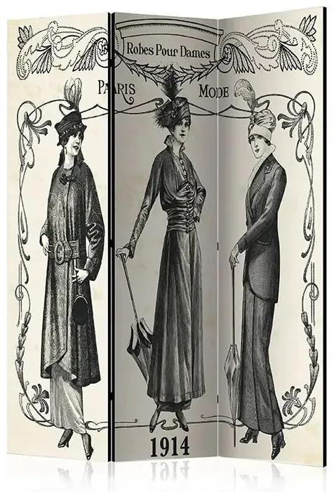 Paraván - Dress 1914 [Room Dividers] Veľkosť: 135x172, Verzia: Akustický