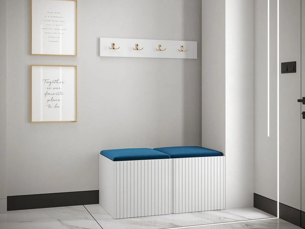 Predsieňová zostava Towiro Slim VI, Farby: Biela, Farba čalúnenia:: Abriamo 06
