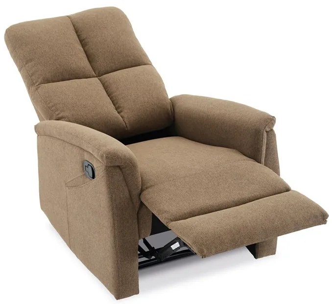 Autronic BONTEC Polohovacie kreslo, hnedá, látka, TV-916 BR2 Farba: Šedá