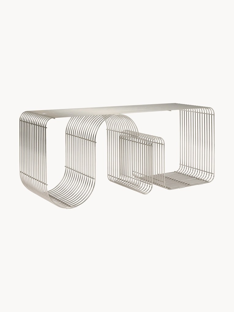 Kovová lavica Curva