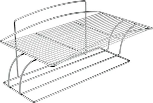 Vešiak na osušky s poličkou Metaltex Onda, 47 cm