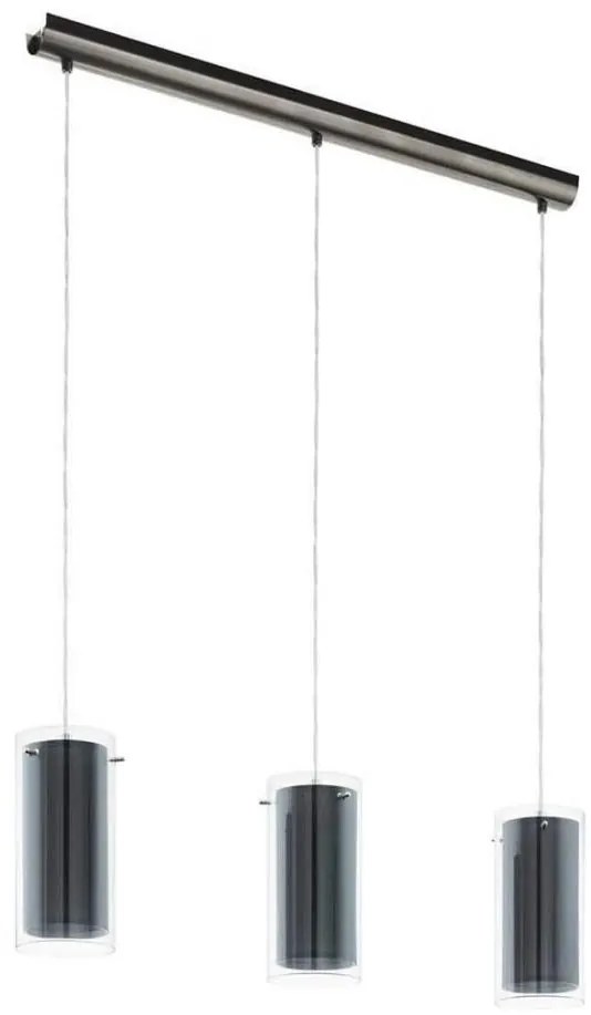 Eglo 99286 - Závesné svietidlo na lanku PINTO TEXTIL 3xE27/16W/230V