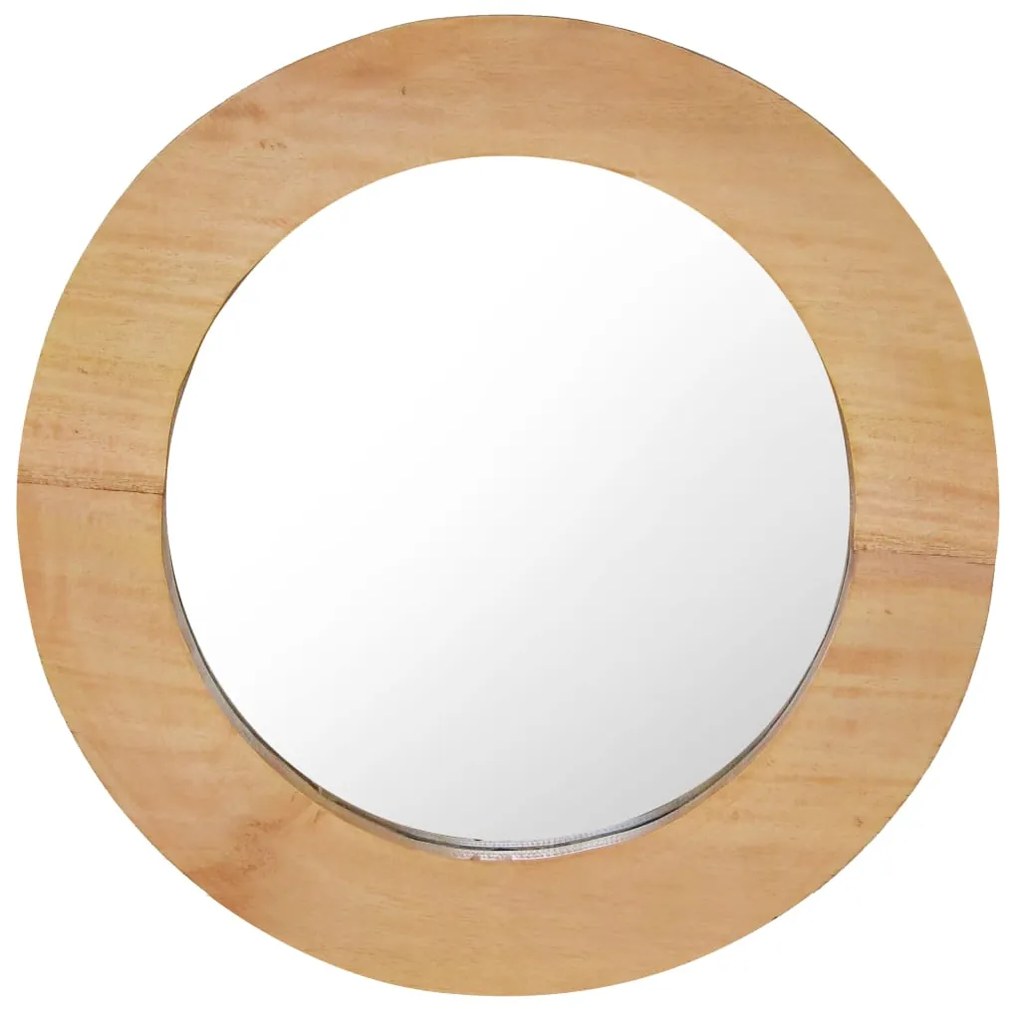 vidaXL Nástenné zrkadlo 40 cm tíkové okrúhle