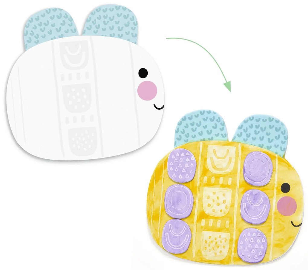 Výtvarná hra – prstové farby a samolepky so zvieratkami