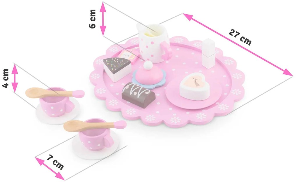 Drevená hračka čajová súprava RK-869 Ricokids