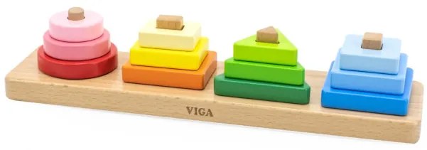 Kocky s triedičom tvarov Viga 44686 geometrické obrazce