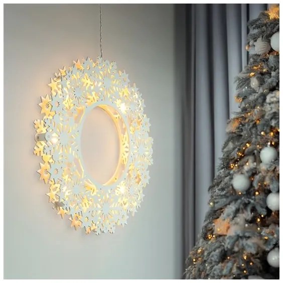 Solight 1V297 - Vianočný LED veniec 10xLED/2xAA, teplé biele svetlo