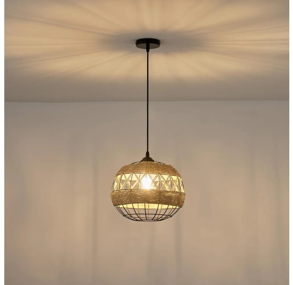 Luster na lanku 1xE27/15W/230V béžová