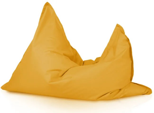 Vankúš na sedenie žltý nylon
