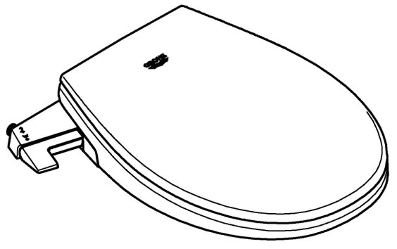 GROHE 39648SH0 - Manuálne bidetové sedátko BAU CERAMIC dlhotrvajúce biele