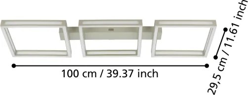 Eglo 99786 - LED Stropné svietidlo ALTAFLOR 3xLED/11,2W/230V matný chróm