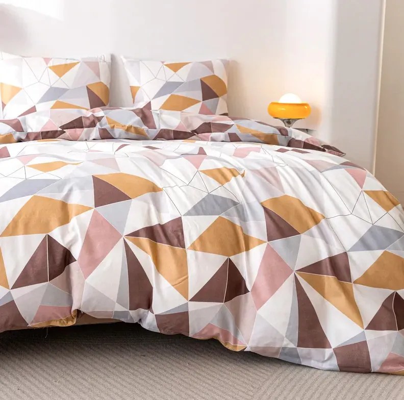 Obliečky z mikrovlákna TRIANGO vzorované Rozmer obliečky: 2 ks 70 x 80 cm | 160 x 200 cm