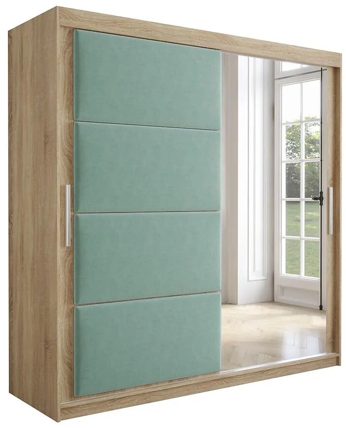 Skriňa Tapi 200 Dub Sonoma/Pistácia