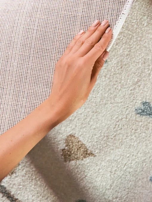 Koberec Villeroy & Boch BOHO KIDS Round Walk like an Elephant Rainy krémový kruh