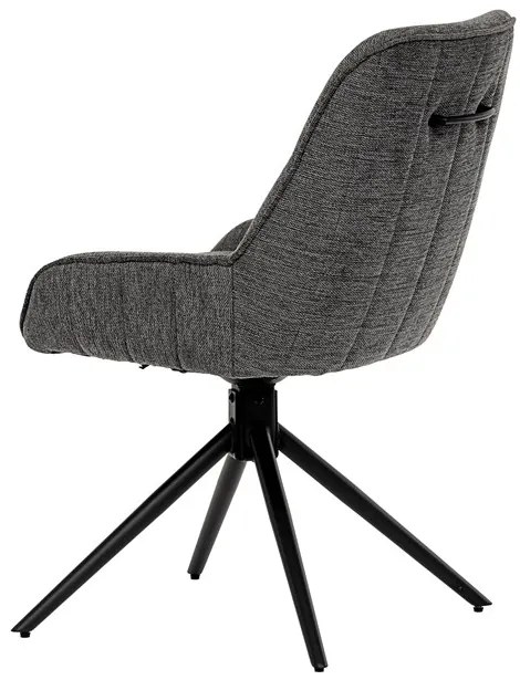 Autronic BONTEC Jedálenská stolička, sivá, látka, HC-535 GREY2 Farba: Šedá