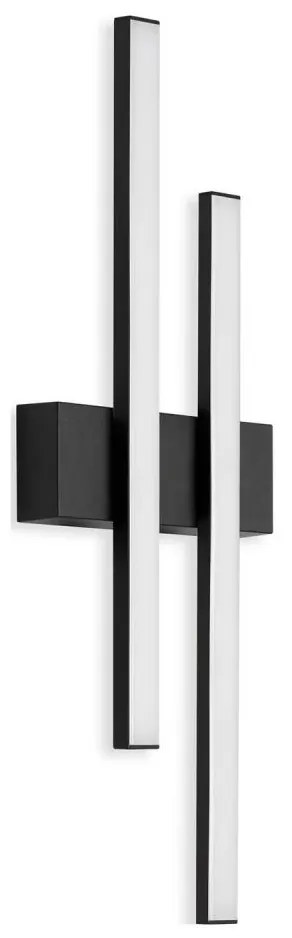 Telefunken - LED Vonkajšie nástenné svietidlo 2xLED/4W/230V IP44 čierna