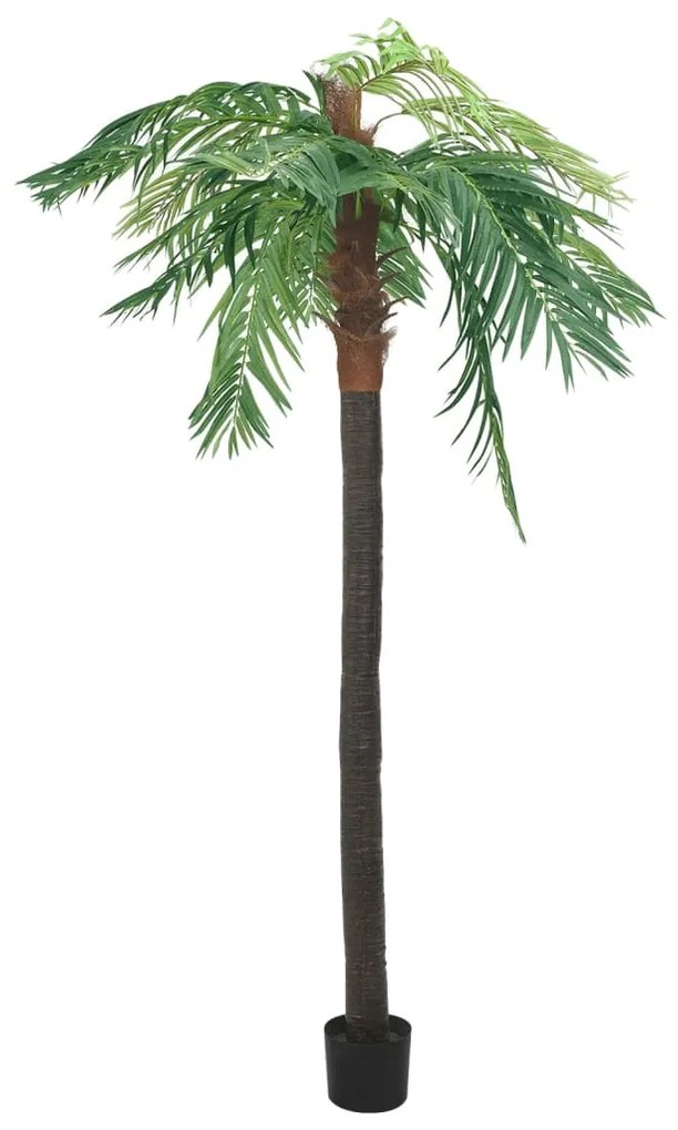 vidaXL Umelá palma Phoenix s kvetináčom 305 cm zelená