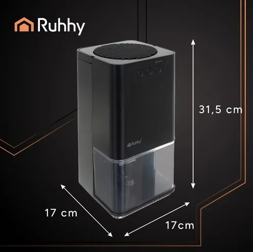Odvlhčovač vzduchu Ruhhy - Čierna