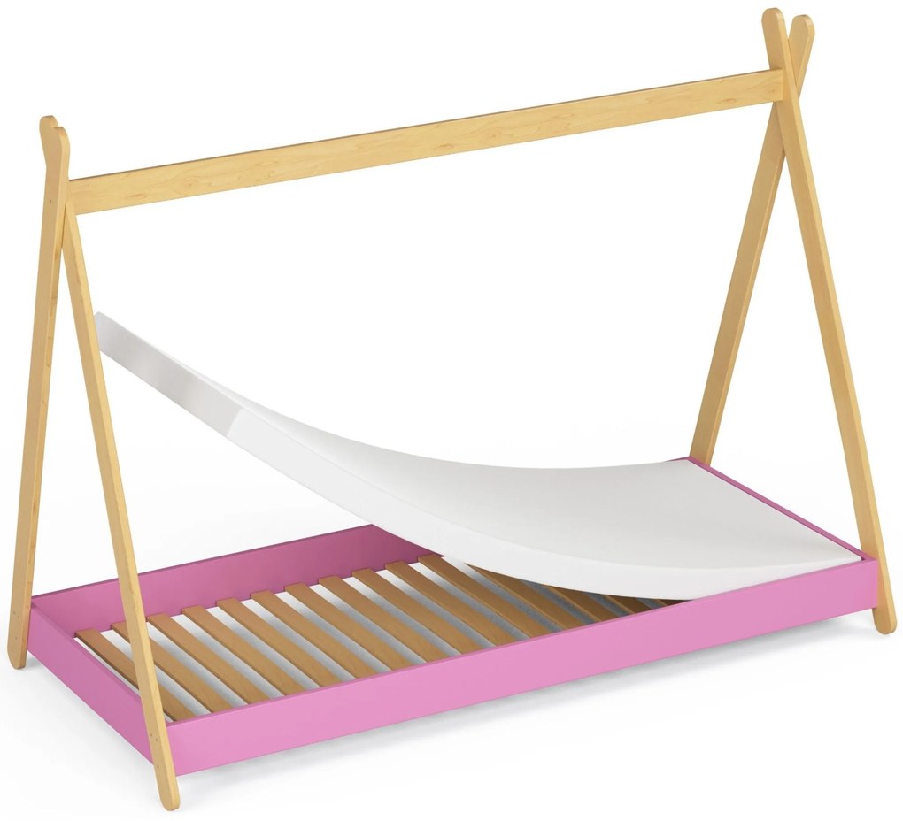 Detská posteľ Graciela II (ružová) (s matracom). Akcia -20%. Vlastná spoľahlivá doprava až k Vám domov. 1070803