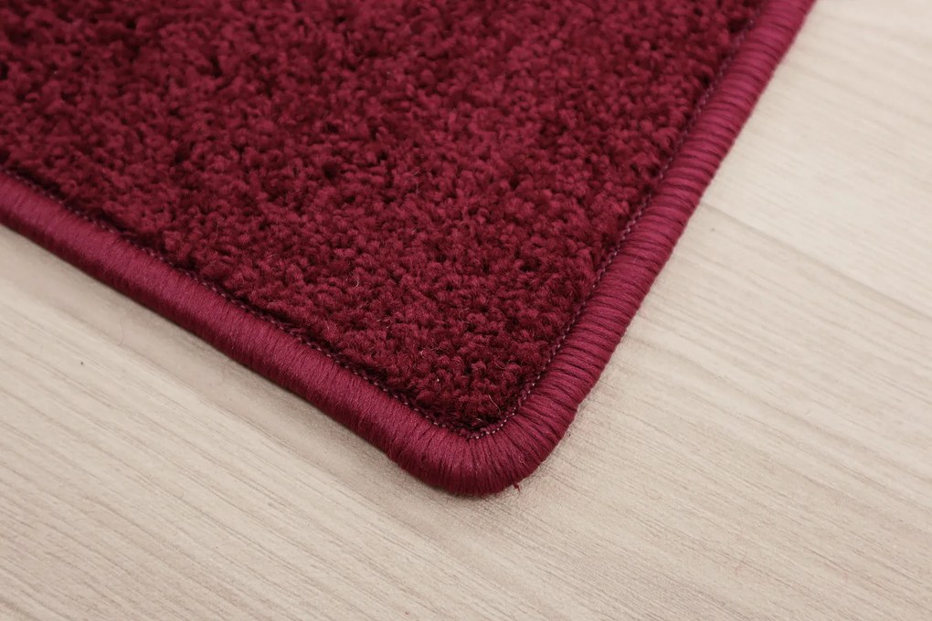 Vopi, Koberec behúň na mieru Eton vínovo červený, šíre 80 cm, červená, chodba / predsieň
