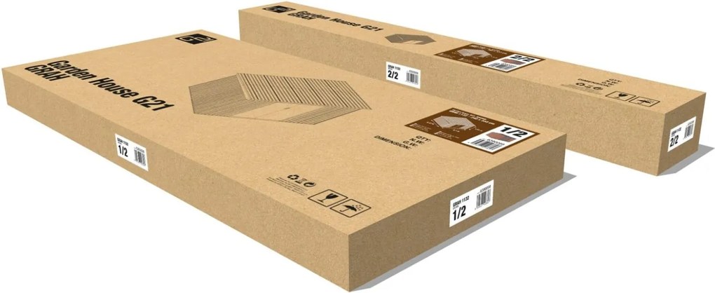 Záhradný domček G21 GRAH 1132 - 340 x 333 cm, hnedý