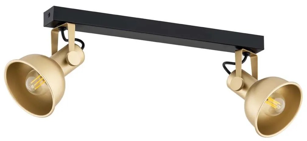 Argon 7144 - Bodové svietidlo LENORA 2xE14/7W/230V zlatá/čierna