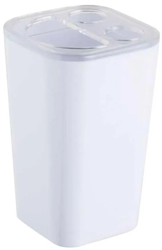 Nádoba na kefky simple biela 06349