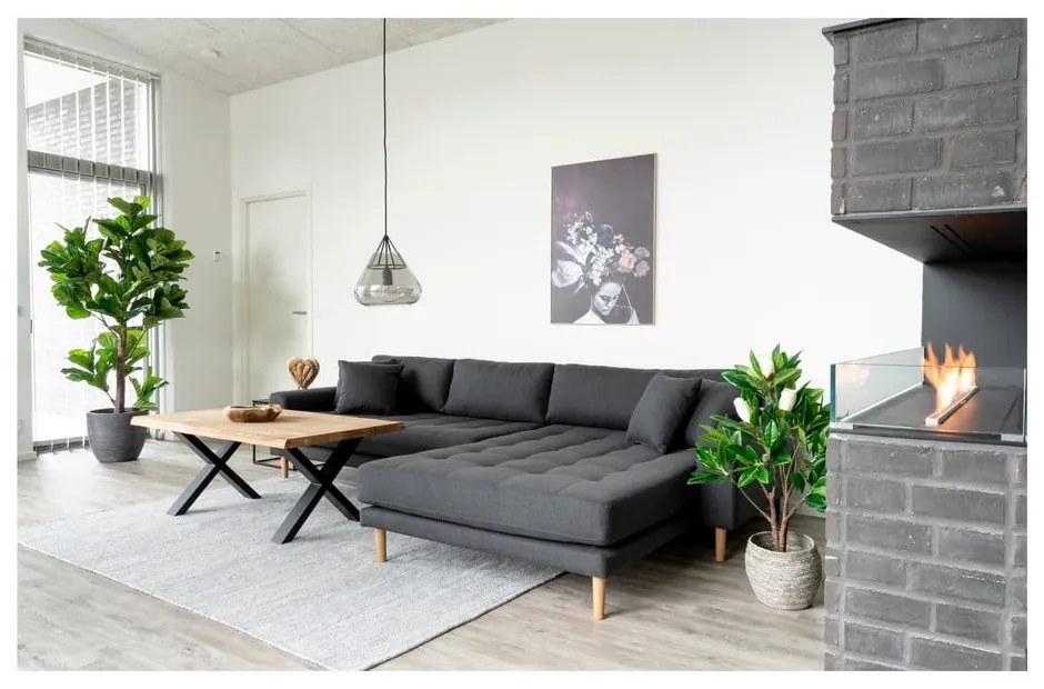 Konferenčný stolík s doskou z masívneho dubu House Nordic Toulon, 120 x 70 cm